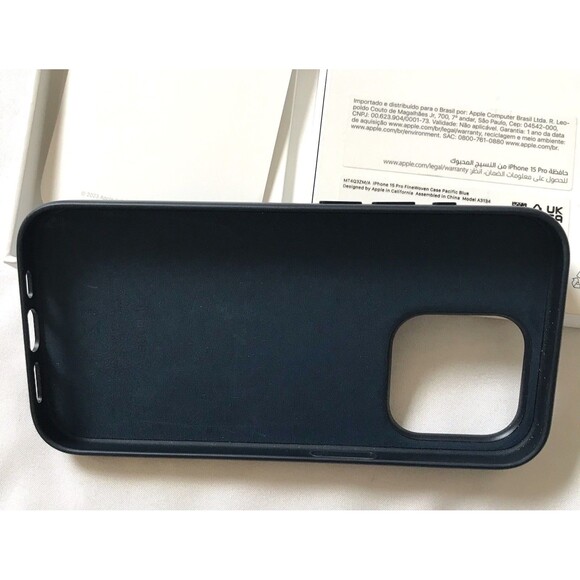 Oem Apple Iphone 15 Pro Fine Woven MagSafe Case - Pacific Blue - Picture 7 of 8